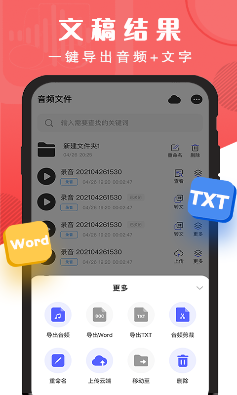 精准录音转文字精简版截图2