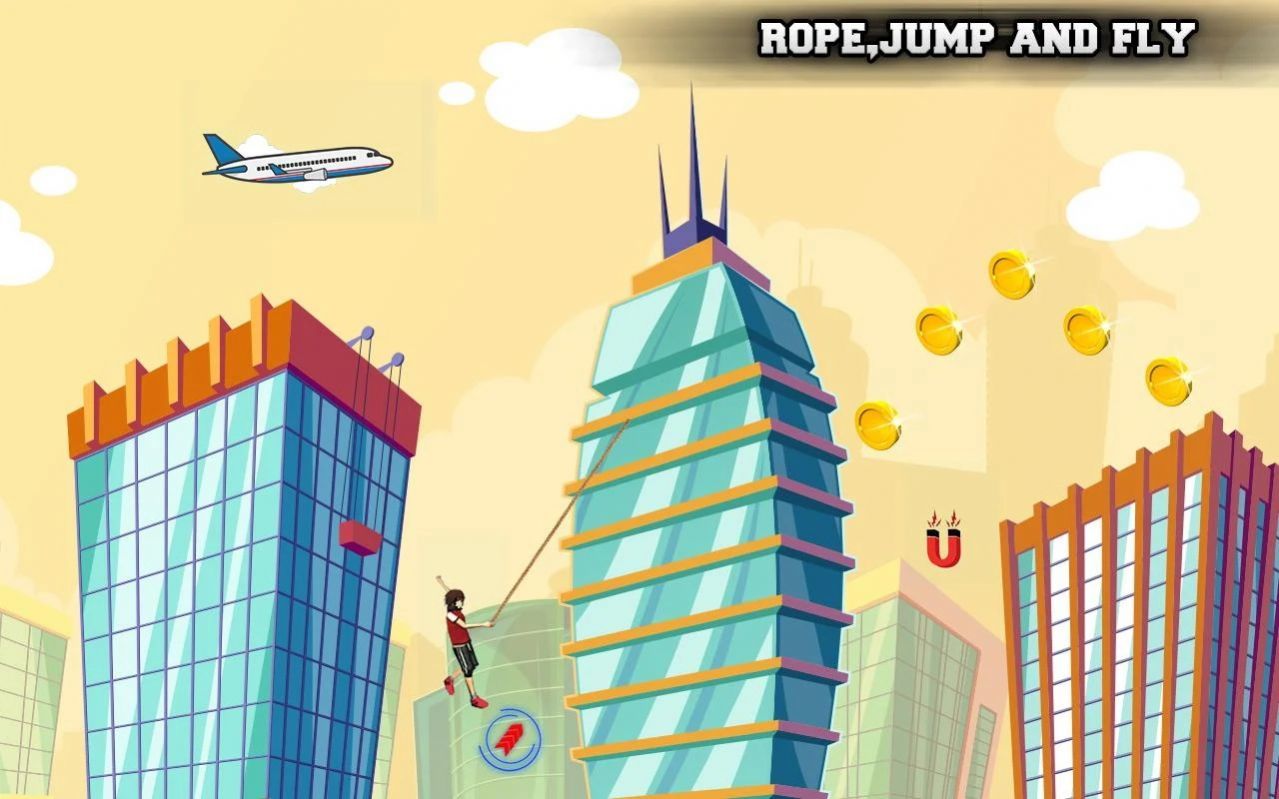 城市飞跃者(Flying Rope Guy)官方正版截图4