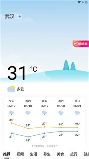 今日天气通去广告版截图1