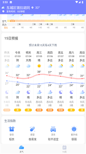 疏朗天气